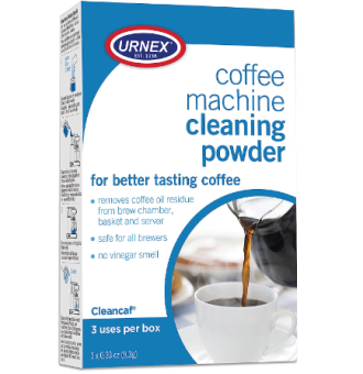 Urnex Coffee Maker and Espresso Machine Cleaner Cleancaf Powder